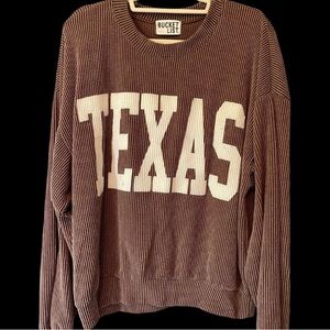BUCKETLIST Brown TEXAS Sweatshirt